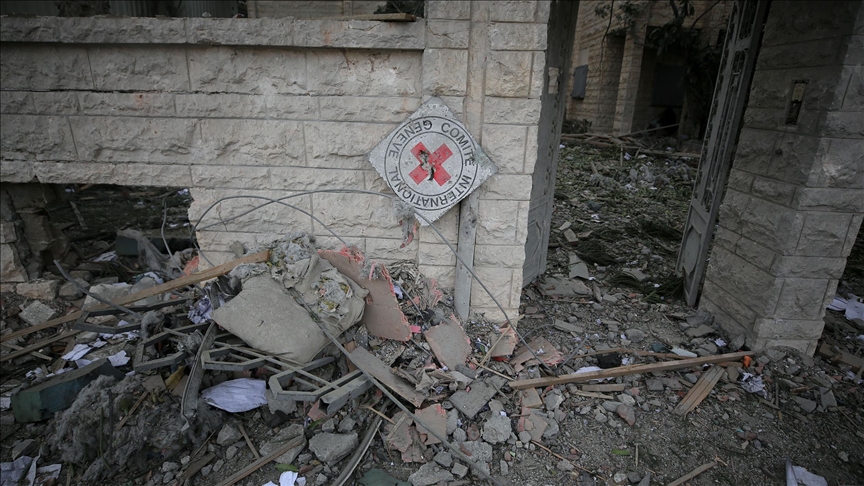 Israeli Airstrikes Destroy Red Cross Buildings At Gaza Strip