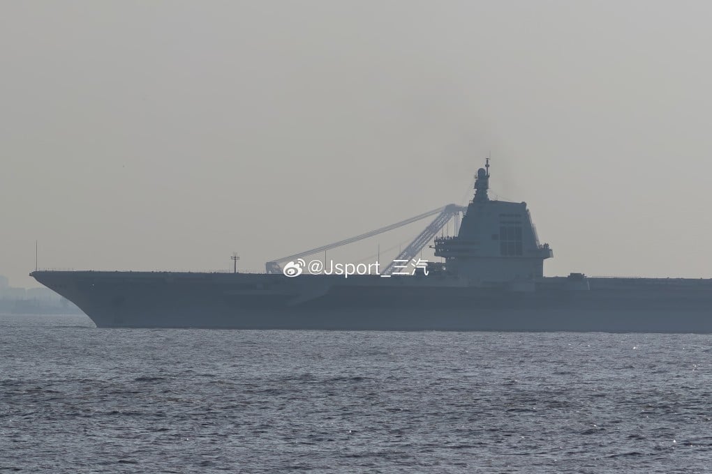 China’s Fujian aircraft carrier sets off on seventh sea trial
